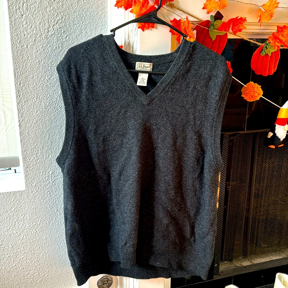L.L. Bean 100% Lambs’ Wool Sweater Vest